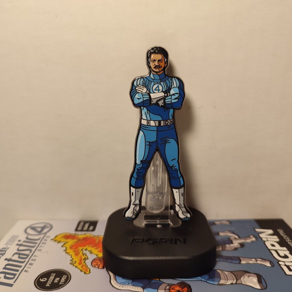 Fantastic Four Quest Mystery Enamel Pin Mister Fantastic Common FigPin Badge